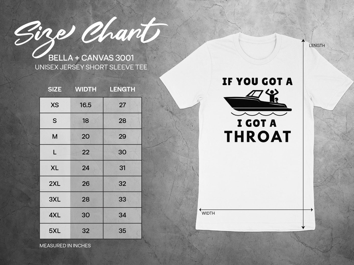 Funny Boating T-Shirt: If You Got a Boat, I Got a Throat Tee