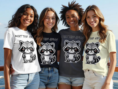 Grumpy Raccoon T-Shirt: Funny Sarcastic Animal Tee