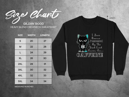 Black Cat Caffeine T-Shirt: Funny Coffee Lover Tee, Cat Mom Gift