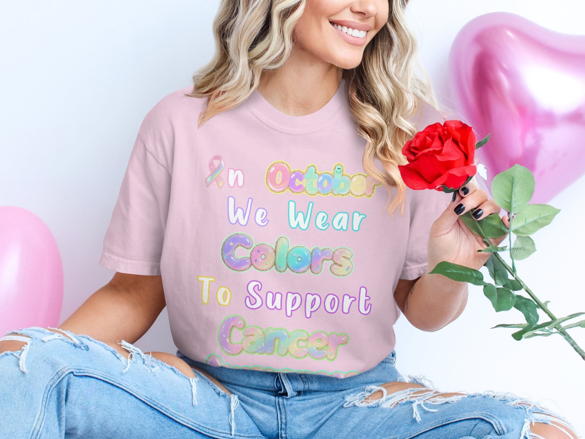 In October We Wear Colors To Support Cancer product type