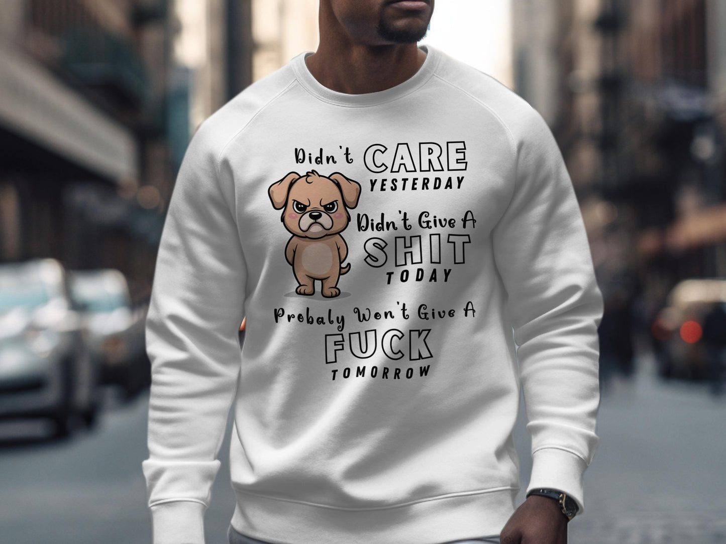 Funny Dog T-Shirt: Sarcastic Grumpy Puppy Design, Unisex Graphic Tee