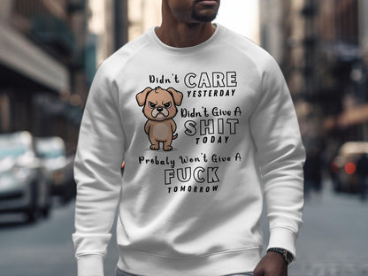 Funny Dog T-Shirt: Sarcastic Grumpy Puppy Design, Unisex Graphic Tee