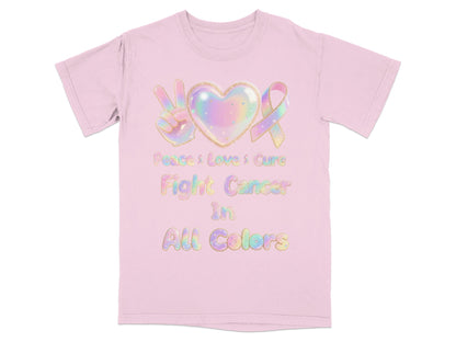 Peace Love Cure Fight Cancer in All Colors product