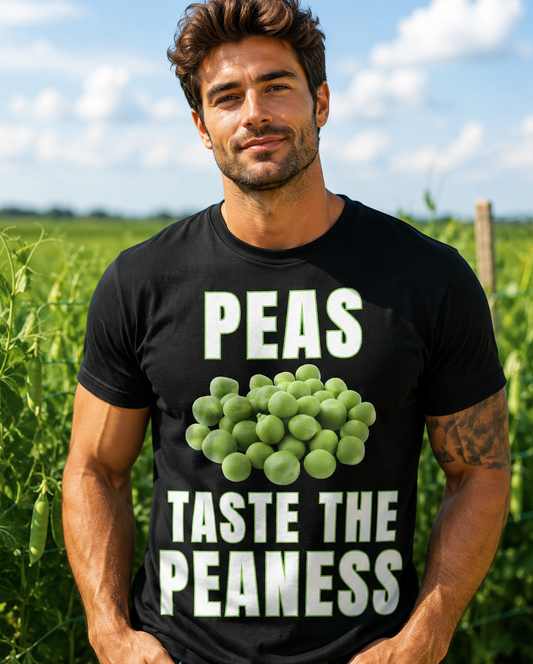 Peas Taste The Peaness T-Shirt, Funny Vegetable Tee, Pea Lover Gift, Vegan Humor Shirt, Foodie Apparel, Green Pea Top