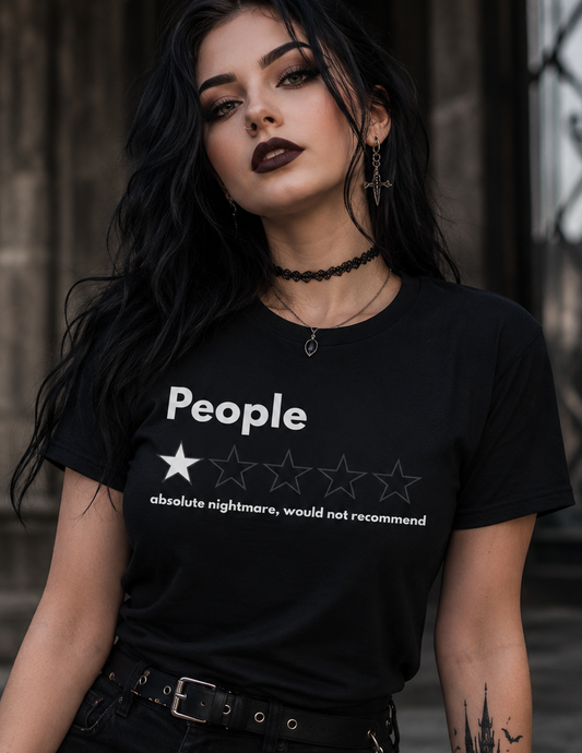 Rating People One Star Funny T-Shirt