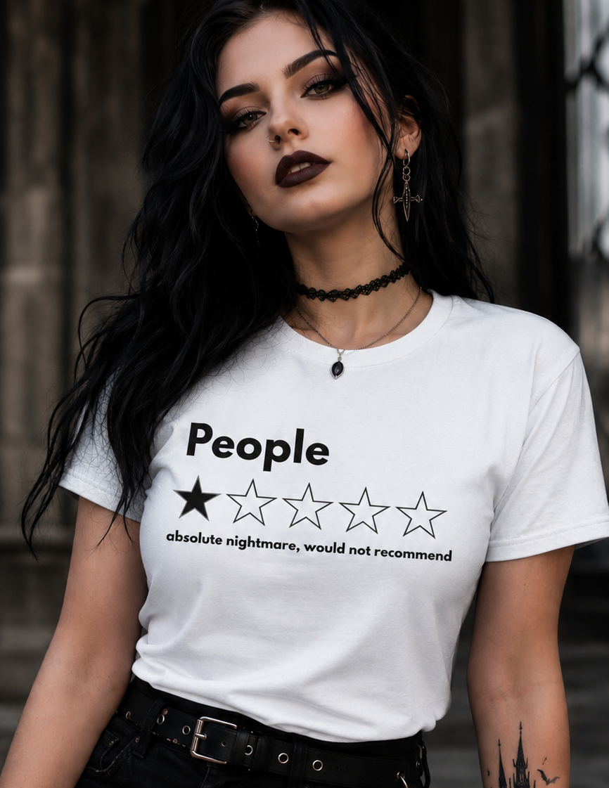 Rating People One Star Funny T-Shirt