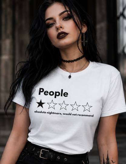 Rating People One Star Funny T-Shirt