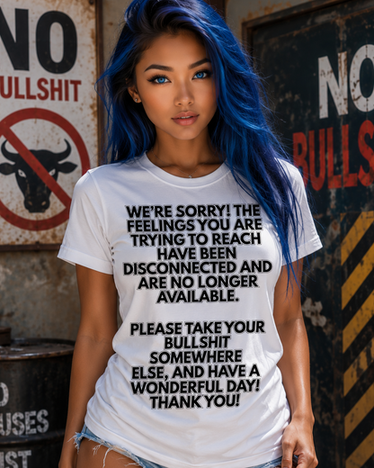 No Feelings Humors T-Shirt