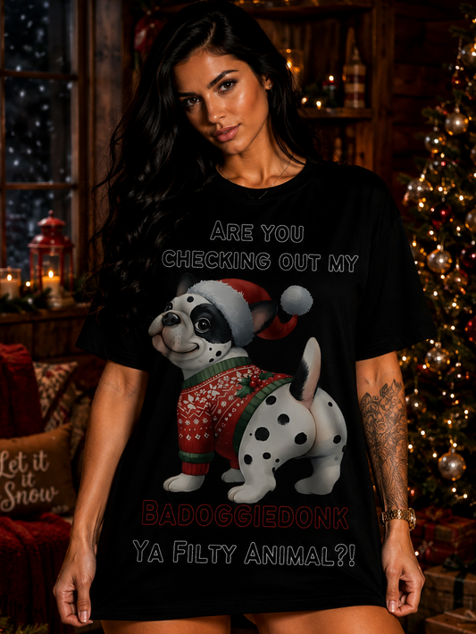 Are You Checking Out My Badoggiedonk Boston Terrier Tshirt