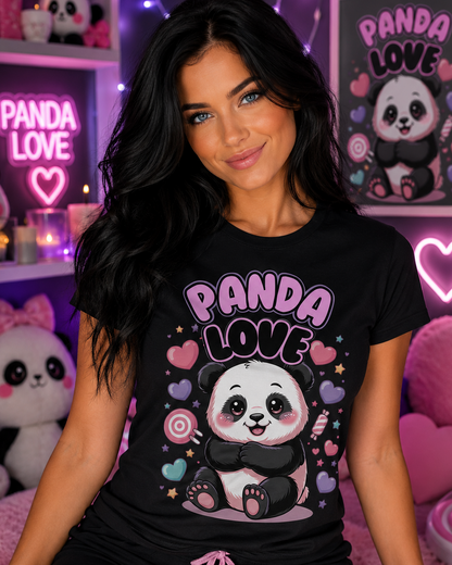 Charming Adorable Happy Cute Sweet Panda Bear Love T-Shirt