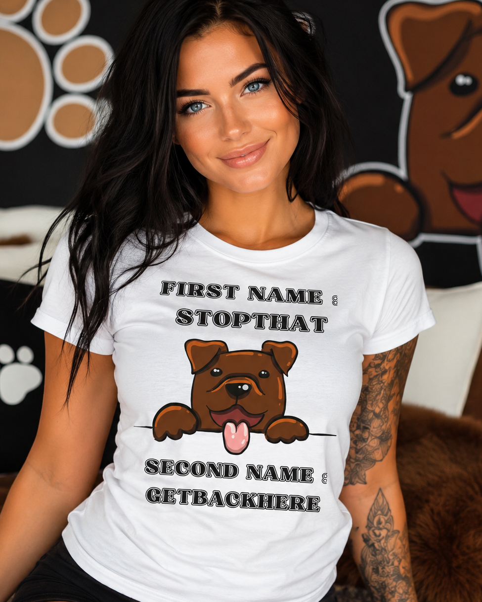 Pet Lover T-Shirt Funny Dog Lover Tee StopThat GetBackHere