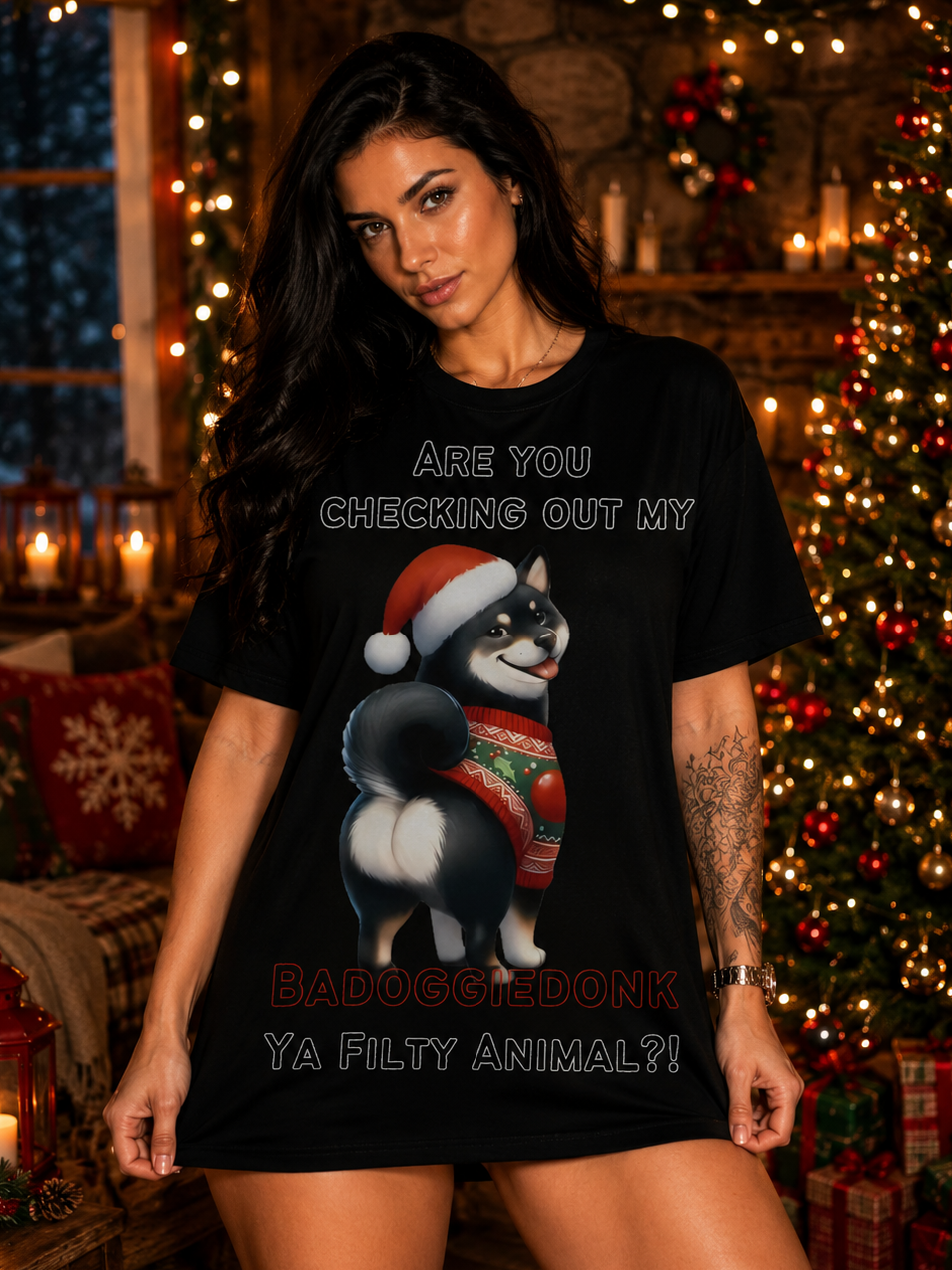 Are You Checking Out My Badoggiedonk Shiba Inu Tshirt