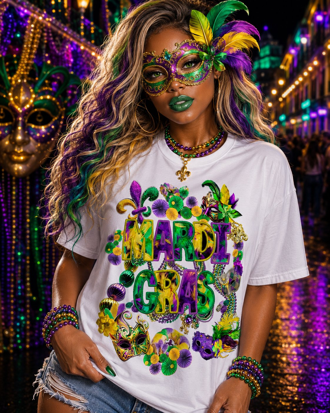 Mardi Gras Krewe Parade Tshirt