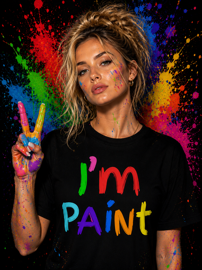 I Love To Finger Paint Funny Couples Art T-Shirt Women Shirt
