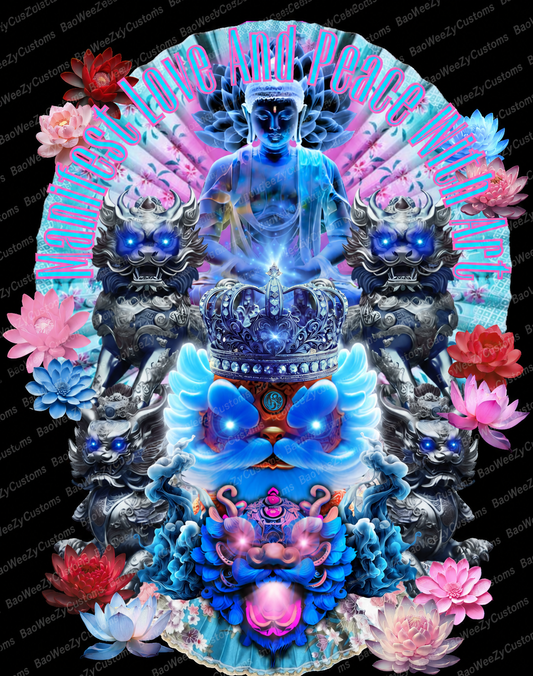 Lion Dance Asian\Chinese Theme Tshirt Manifest Love and Peace