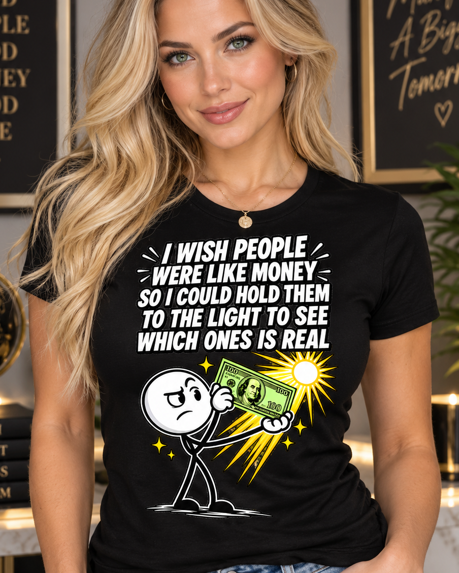 Funny Sarcastic T-Shirt, Fake Friends Meme Stick Figure Tee