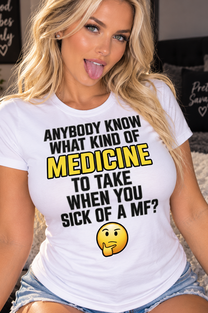 Funny Sarcastic T-Shirt, Sick of People Graphic Meme Tee