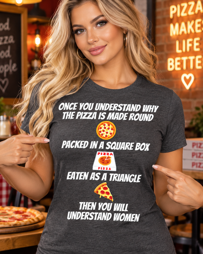 Funny Pizza Meme T-Shirt, Novelty Sarcastic Graphic Tee for Men