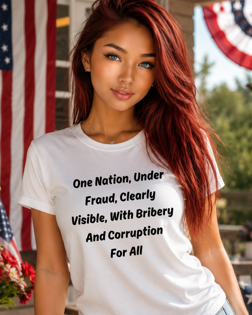 One Nation Under Fraud Satirical T-Shirt