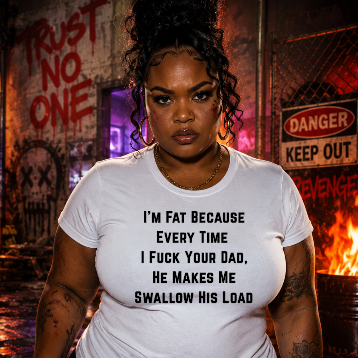 I'm Fat Because Every Time I Fuck Your Dad T-Shirt