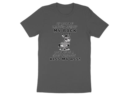Funny Donkey T-Shirt, Sarcastic, Kiss My Ass, Humor Tee, Cute Animal Shirt, Joke T-Shirt, Attitude Shirt, Novelty T-Shirt, Statement Shirt
