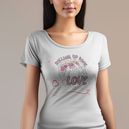 Rolling Up Love Valentimes Day Shirt