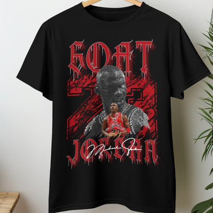 Michael Jordan #23 T-Shirt: Made-to-Order Black Tee