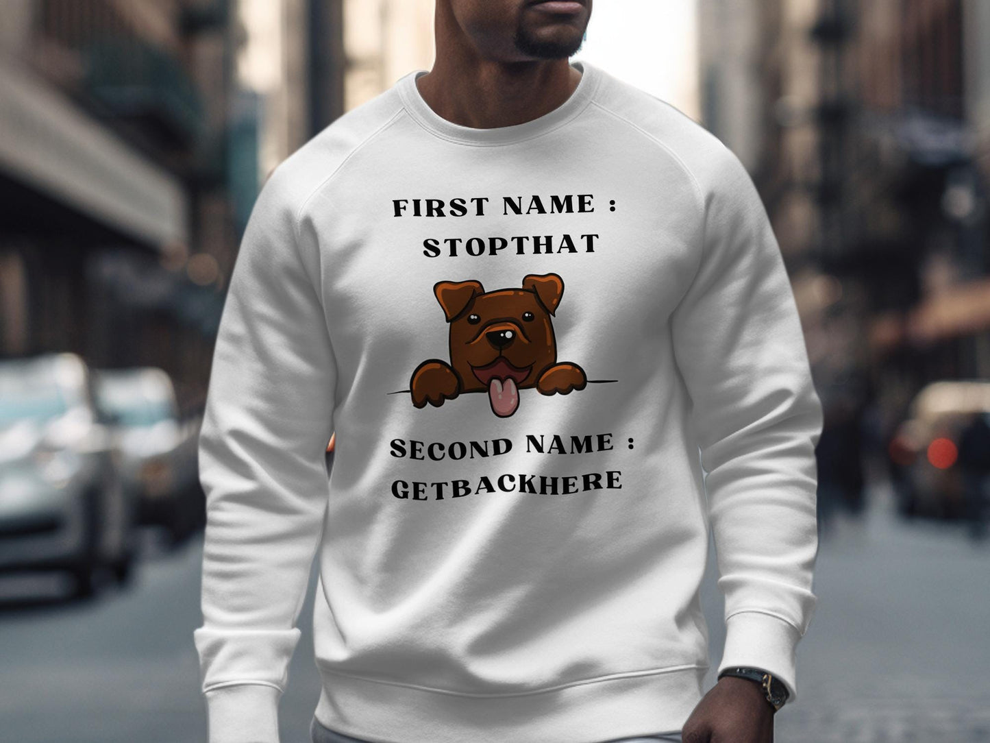 Funny Dog T-Shirt: Stopthat Getbackhere Cartoon Tee - Dog Lover Gift