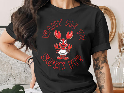 Funny Lobster T-Shirt: Sarcastic Adult Humor Graphic Tee