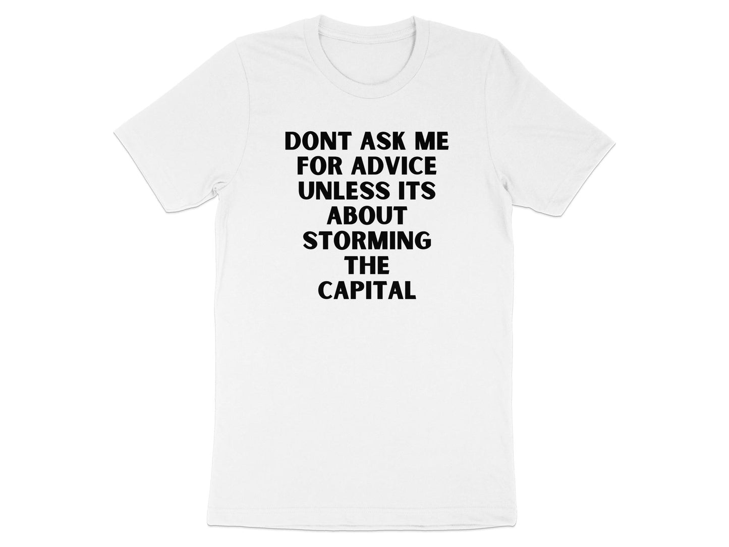 Political Satire T-Shirt: Storming Capital Humor - Statement Tee