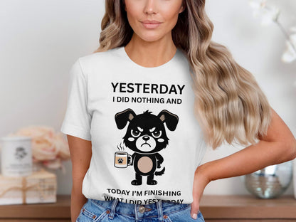 Funny Lazy Dog T-Shirt: Sarcastic Introvert Tee