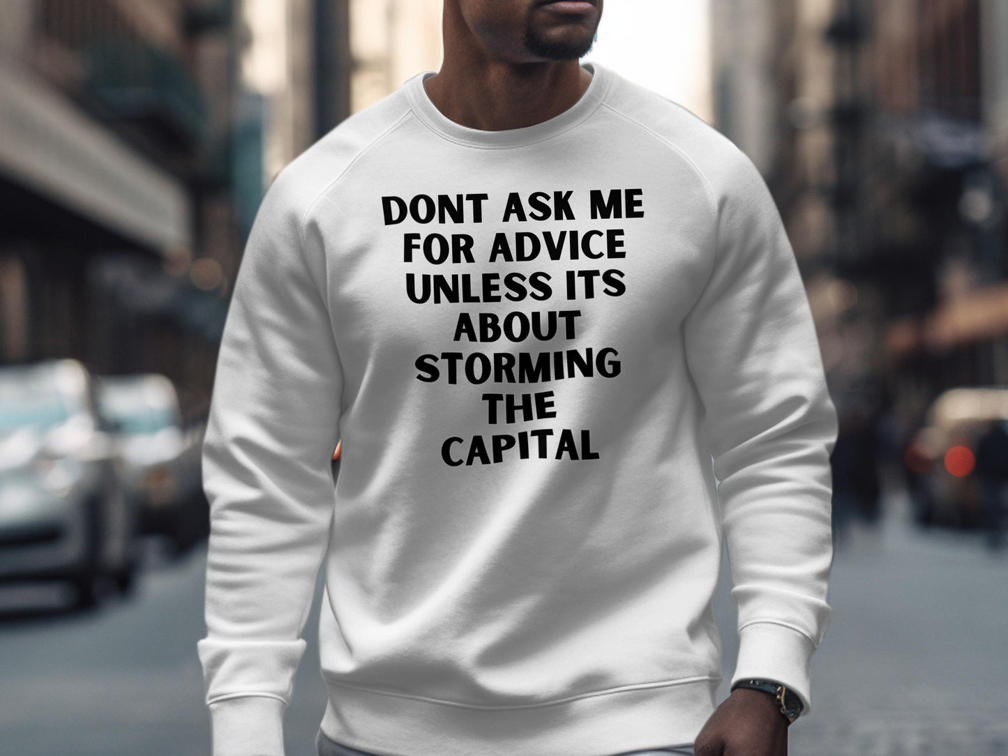 Political Satire T-Shirt: Storming Capital Humor - Statement Tee