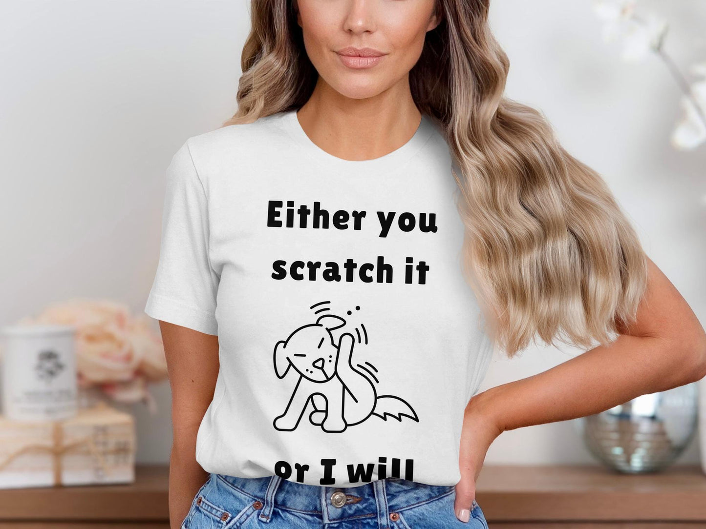 Funny Dog T-Shirt: Scratch It Tee, Dog Lover Gift