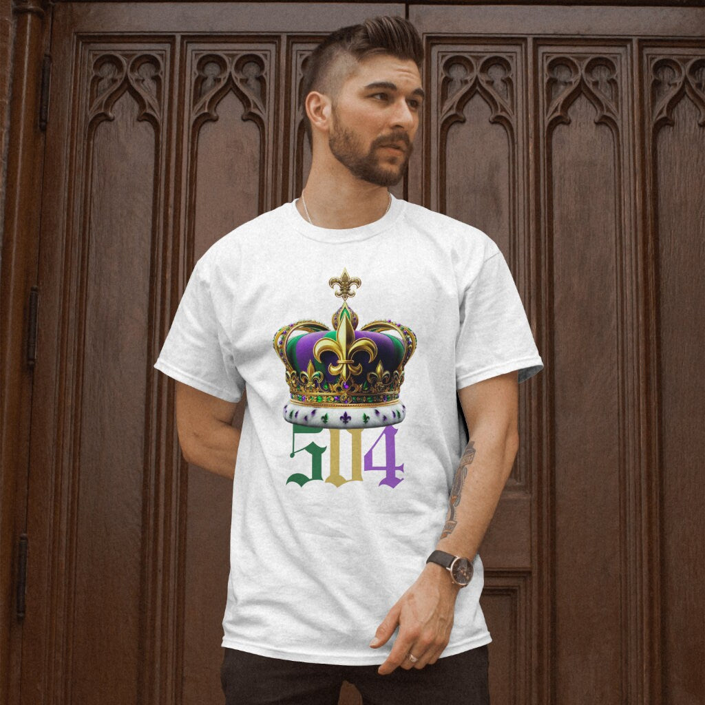 Mardi Gras Saints Parade Tshirt 504 Crown