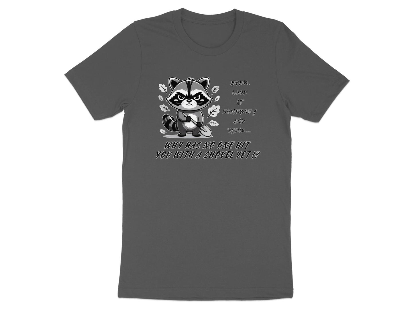 Grumpy Raccoon T-Shirt: Sarcastic Humor Gift Tee