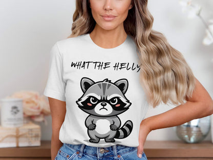 Grumpy Raccoon T-Shirt: Funny Sarcastic Animal Tee