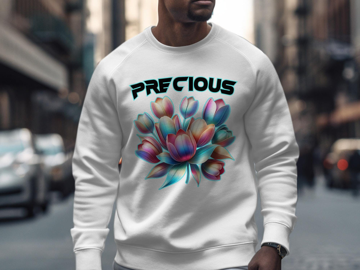 Precious Tulips T-Shirt, Floral Tee, Flower Graphic Shirt, Cute T Shirt, Trendy Shirt, Aesthetic T Shirt, Gifts for Her, Gift for Him