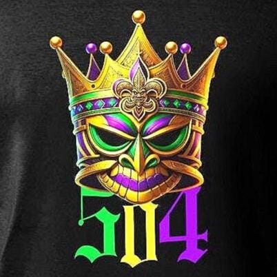 Mardi Gras Parade Krewe Tshirt Saints Crown
