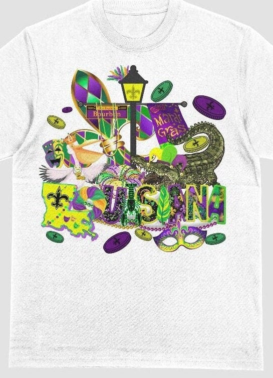 Mardi Gras Nola Louisiana Parade Tshirt