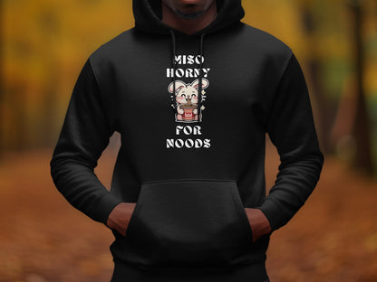 Miso Horny for Noods T-Shirt: Funny Ramen Bunny Graphic Tee