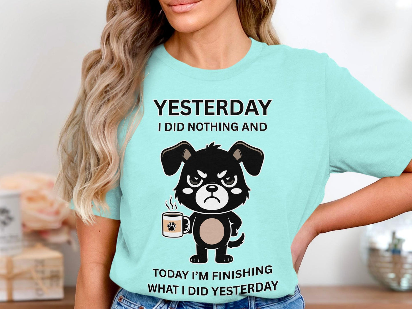 Funny Lazy Dog T-Shirt: Sarcastic Introvert Tee