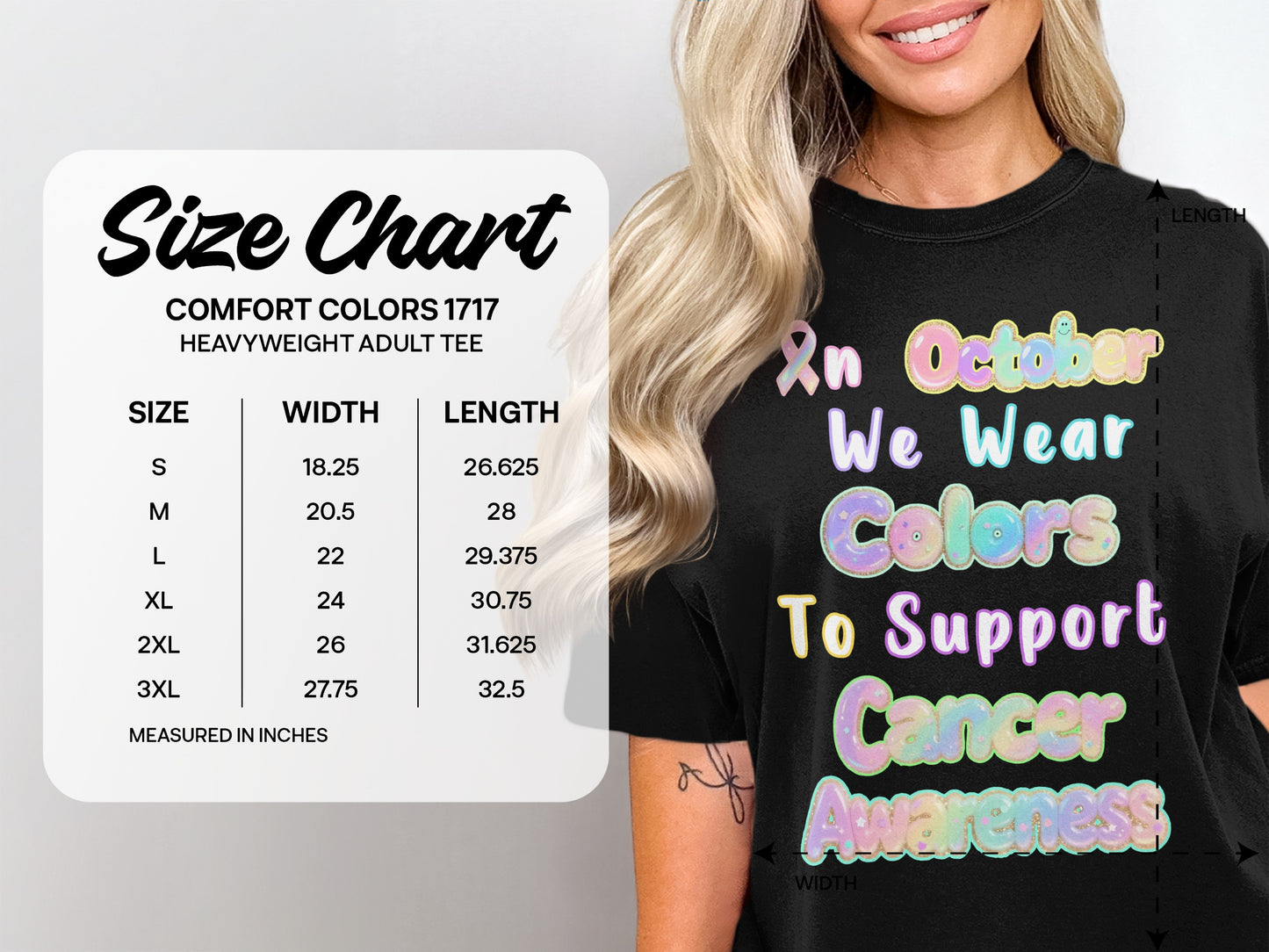 In October We Wear Colors Support Cancer Awareness product type