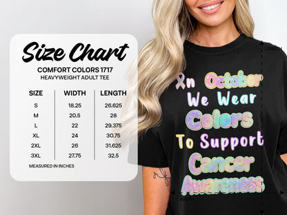In October We Wear Colors Support Cancer Awareness product type