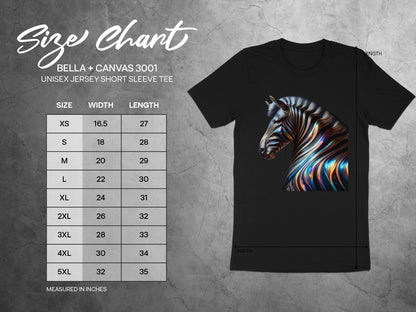 Abstract Zebra T-Shirt: Colorful Animal Art, Modern Graphic Tee