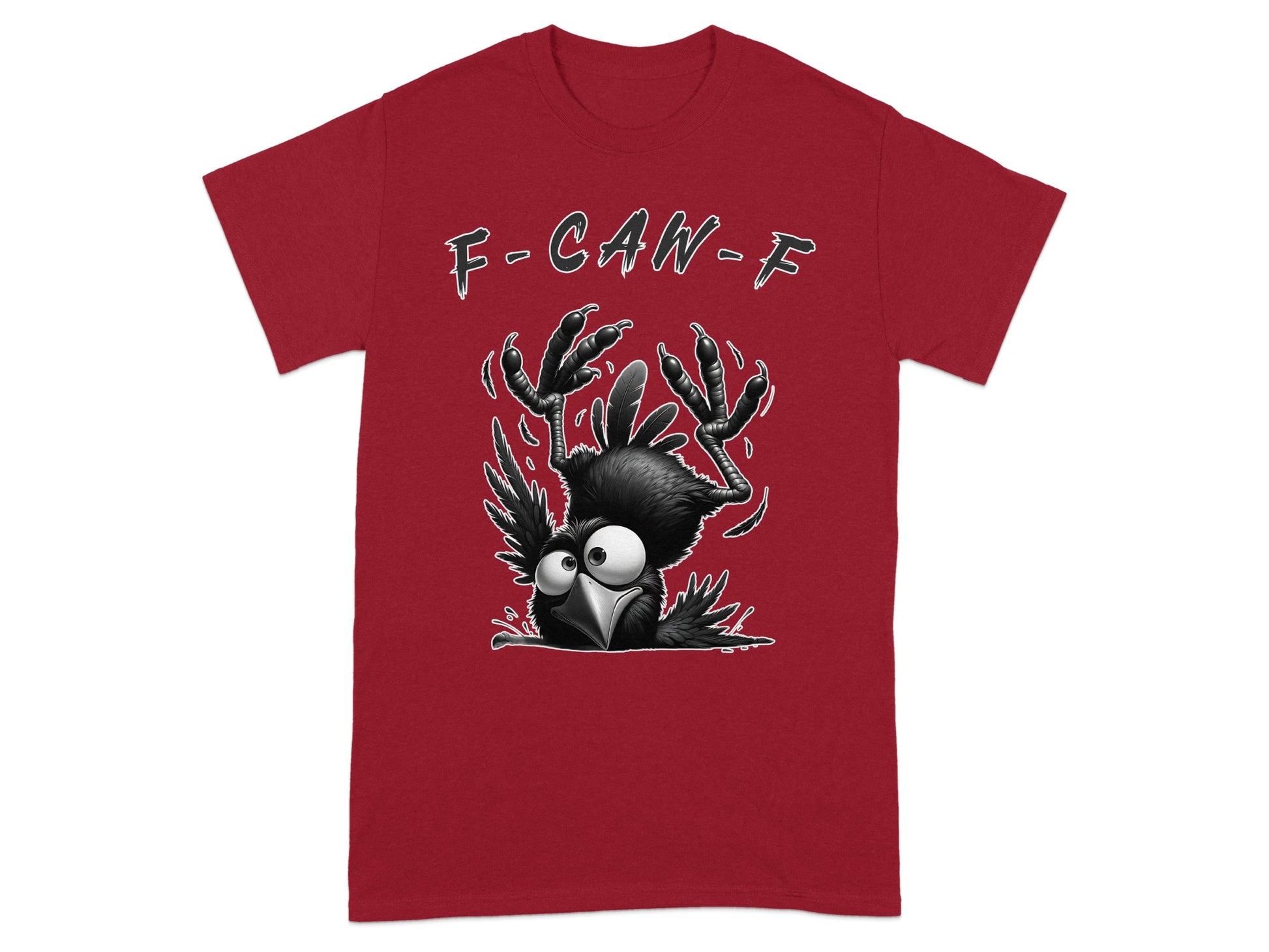 F-Can-F Red T-shirt with Unique Bird Design product