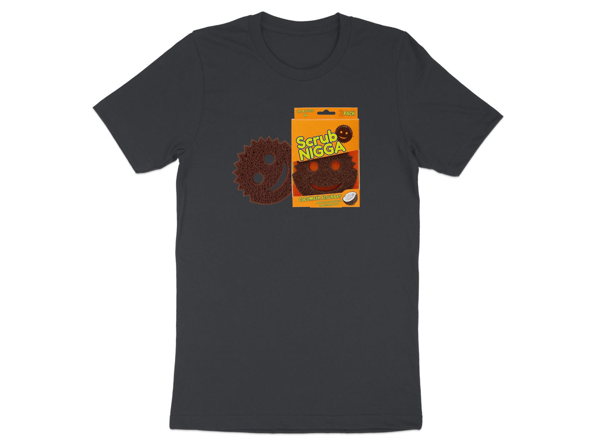 Scrub Nigga 2-pack CoCoMesh scrubbers with smiley face design on box.