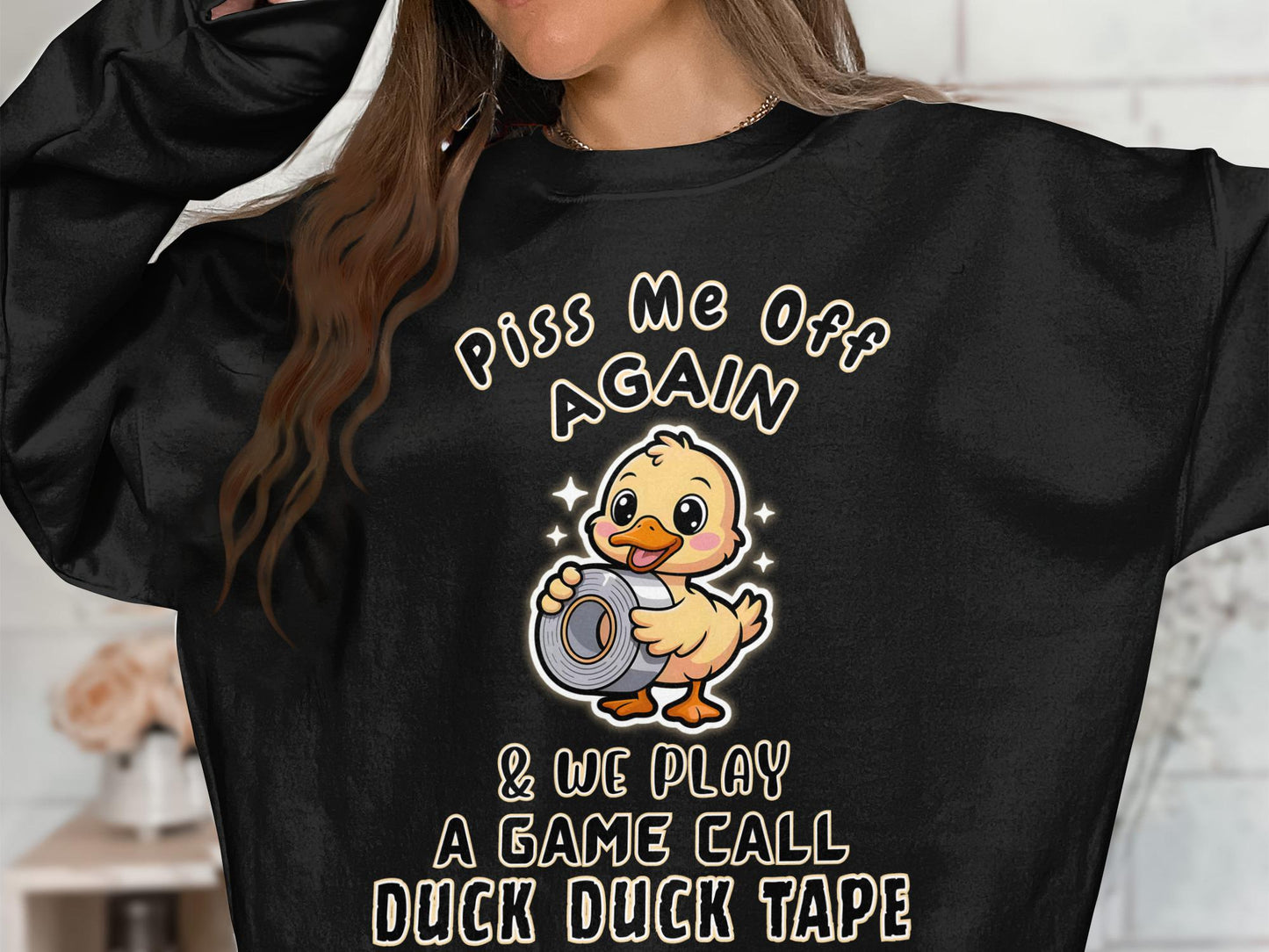Funny Duck T-Shirt: Duck Tape Sarcastic Humor Tee