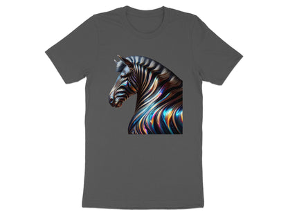 Abstract Zebra T-Shirt: Colorful Animal Art, Modern Graphic Tee